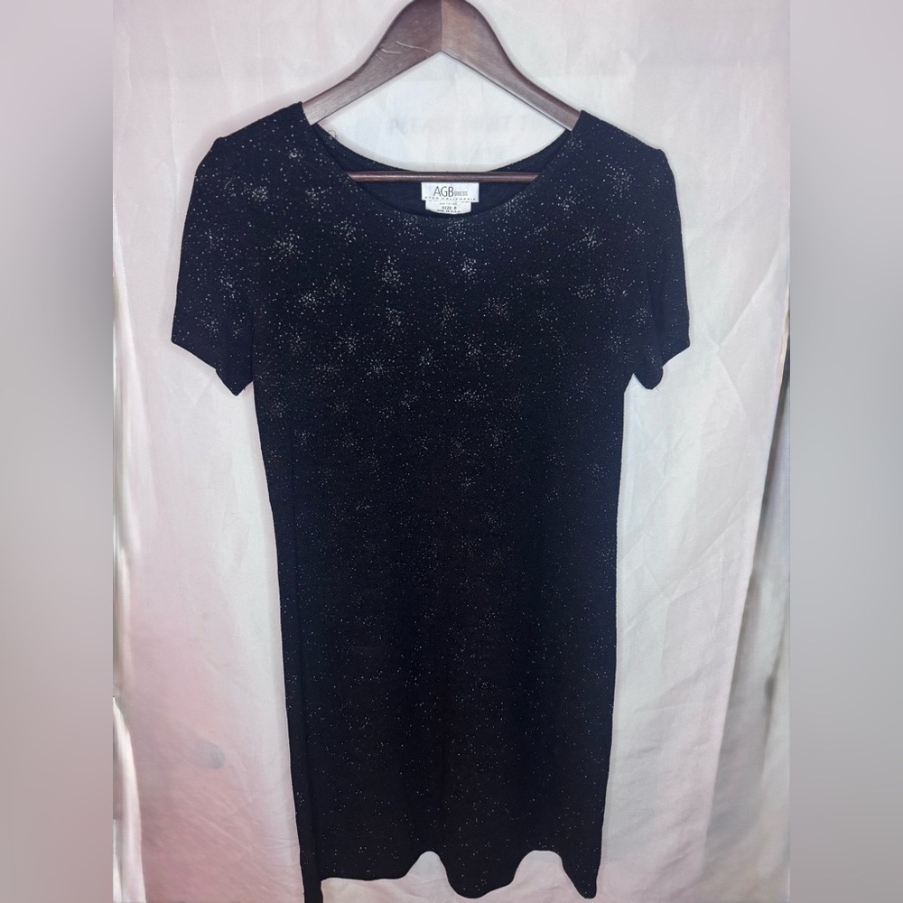 AGB Black Sparkle Dress